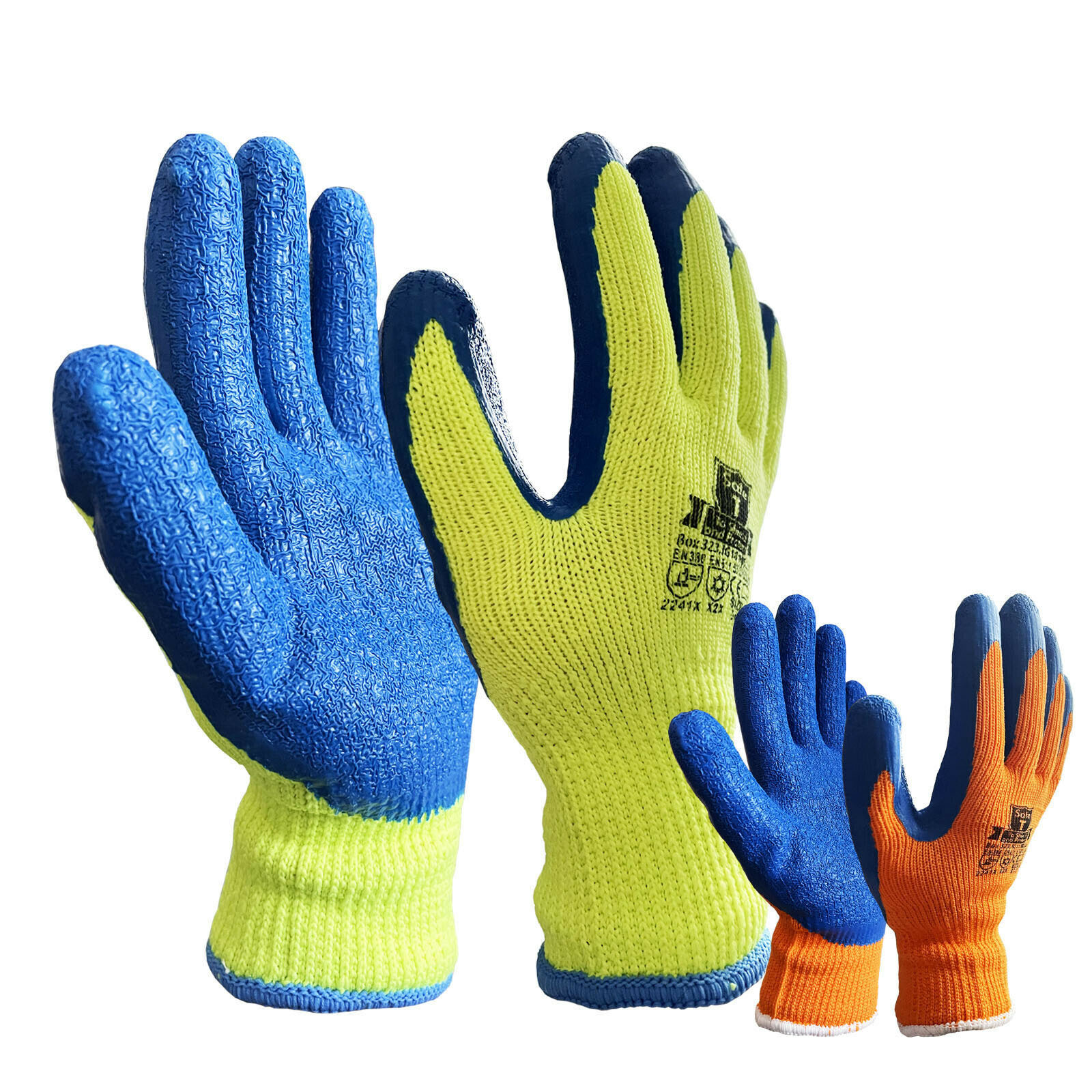 High Visibility Thermal Insulated Winter Work Gloves 